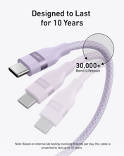Load image into Gallery viewer, Anker USB-C to USB-C Cable (3 ft / 6 ft, 240W, Upcycled-Braided)
