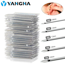 Load image into Gallery viewer, Disposable Sterile Body Piercing Needles 12G 14G 16G 18G 20G Medical Tattoo Needle for Navel Nipple Lip Ring Kit Surgical Tools
