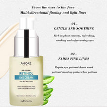 Load image into Gallery viewer, Anti-Aging Soothing Retinol Eye Cream A with Aloe, Hyaluronic Acid and Vitamin E
