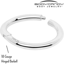 Load image into Gallery viewer, 14k Solid White Gold Hinged Segment Ring Elegance 18G 5/16
