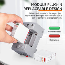 Load image into Gallery viewer, ETEK House Surge Protective Device Protector Arrester Protection Type T2 SPD AC 2P 4P 20KA~40KA 1P+NPE 3P+NPE 275V EKU5
