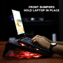 Load image into Gallery viewer, Enhance GXC1 Laptop Stand 5‑Fan USB‑Powered (Red)
