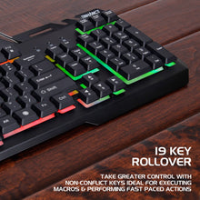 Load image into Gallery viewer, Enhance Infiltrate KL2 Membrane Gaming Keyboard – Multi-Color LED – Metal Build – Quiet Switches
