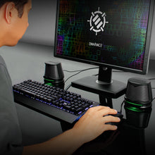 Load image into Gallery viewer, Enhance SB2 USB Powered LED Speakers – Green LED / 10 W Peak
