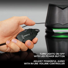 Load image into Gallery viewer, Enhance SB2 USB Powered LED Speakers – Green LED / 10 W Peak

