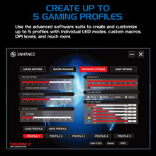 Load image into Gallery viewer, Enhance Theorem 2 MMO Gaming Mouse — 13‑Button, 4000 DPI, Black
