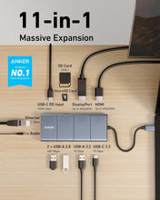 Load image into Gallery viewer, Anker USB-C Hub 565 – 11-in-1 Laptop Docking Station with Dual Monitor Support
