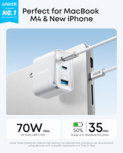 Load image into Gallery viewer, Anker Nano Charger (70W, 3 Ports)
