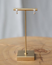 Load image into Gallery viewer, Silver In Bloom Huggie Hoop
