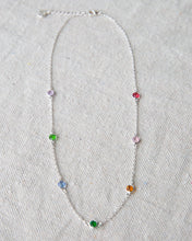 Load image into Gallery viewer, Silver Pop of Color Necklace
