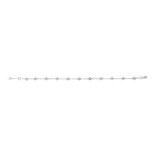 Load image into Gallery viewer, 14K White Gold 1/2 Cttw Bezel Set Lab Grown Diamond Station Bracelet
