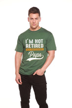 Load image into Gallery viewer, I'm not Retired Men's Bamboo Viscose/Organic Cotton Short Sleeve Graphic T-Shirt
