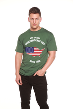 Load image into Gallery viewer, 4th of July Men's Bamboo Viscose/Organic Cotton Short Sleeve Graphic T-Shirt
