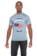 Load image into Gallery viewer, 4th of July Men's Bamboo Viscose/Organic Cotton Short Sleeve Graphic T-Shirt
