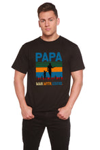 Load image into Gallery viewer, Papa Man, Myth, Legend Men's Bamboo Viscose/Organic Cotton Short Sleeve Graphic T-Shirt
