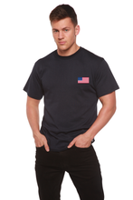 Load image into Gallery viewer, American Flag Men's Bamboo Viscose/Organic Cotton Short Sleeve Graphic T-Shirt
