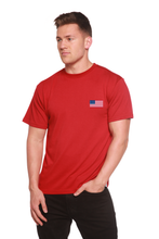 Load image into Gallery viewer, American Flag Men's Bamboo Viscose/Organic Cotton Short Sleeve Graphic T-Shirt
