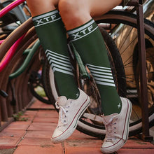 Load image into Gallery viewer, 6-Pairs: Pain Relief Support Everyday Wear Striped Ankle And Knee-High Compression Socks
