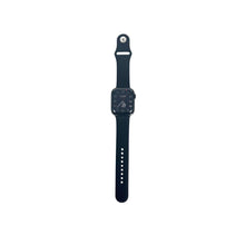 Load image into Gallery viewer, Hermes Apple Watch Series 7 GPS/ Cellular 41 mm - Space Black Stainless Steel Case - Black Silicone Watch Band
