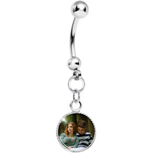 Load image into Gallery viewer, Custom Dangle Full Color Photo Belly Ring
