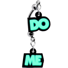 Load image into Gallery viewer, Do Me Glow in the Dark Dangle Double Mount Belly Ring
