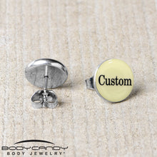 Load image into Gallery viewer, Custom Personalized Glow in the Dark Stud Earrings
