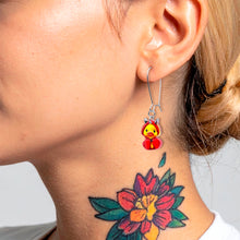 Load image into Gallery viewer, Hot Litle Devil Duck Dangle Earrings by Onyx O
