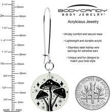 Load image into Gallery viewer, Glow in the Dark Mystic Mushroom Dangle Earrings by Onyx O
