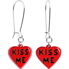 Load image into Gallery viewer, Kiss Me Heart Dangle Earrings by Onyx O
