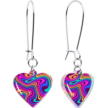 Load image into Gallery viewer, Swirling Heart Dangle Earrings by Onyx O
