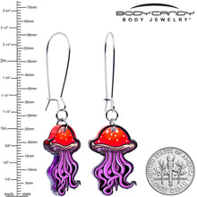 Load image into Gallery viewer, Mushroom Jellyfish Dangle Earrings by Onyx O
