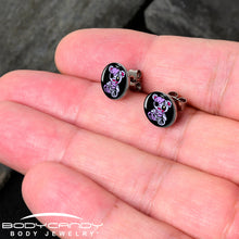 Load image into Gallery viewer, Attitude Teddy Bear Stud Earrings by Onyx O
