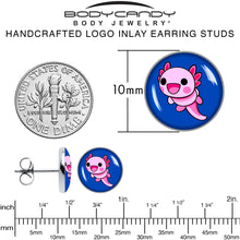 Load image into Gallery viewer, Adorable Axolotl Stud Earrings by Onyx O
