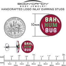 Load image into Gallery viewer, Bah Humbug Holiday Grouch Stud Earrings by Onyx O
