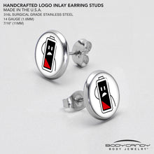 Load image into Gallery viewer, Battery Empty Stud Earrings by Onyx O
