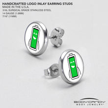 Load image into Gallery viewer, Battery Full Stud Earrings by Onyx O
