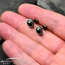 Load image into Gallery viewer, Fishbowl Kitty Cat Glow in the Dark Stud Earrings by Onyx O
