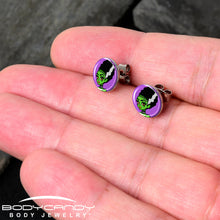 Load image into Gallery viewer, Bride of Frankenstein Stud Earrings by Onyx O

