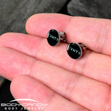 Load image into Gallery viewer, Phrase Logo CVNTY Stud Earrings by Onyx O
