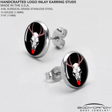 Load image into Gallery viewer, Holiday Dead Nosed Reindeer Stud Earrings by Onyx O
