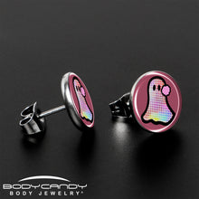 Load image into Gallery viewer, Disco Spirit Ghost Stud Earrings by Onyx O
