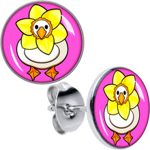 Load image into Gallery viewer, Daffodil Duck Stud Earrings by Onyx O
