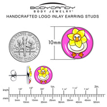 Load image into Gallery viewer, Daffodil Duck Stud Earrings by Onyx O
