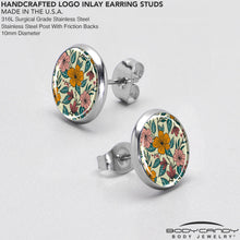 Load image into Gallery viewer, Blossom Creation Wildflower Flowers Stud Earrings by Onyx O
