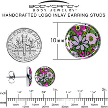 Load image into Gallery viewer, Blossom Creation Paradise of Pink Flowers Stud Earrings by Onyx O
