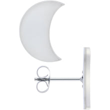 Load image into Gallery viewer, Crescent Moon Glow in the Dark Stud Earrings by Onyx O
