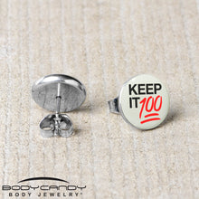 Load image into Gallery viewer, Keep it 100 Glow in the Dark Stud Earrings by Onyx O
