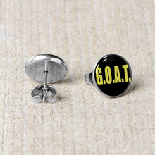 Load image into Gallery viewer, G.O.A.T. Stud Earrings by Onyx O
