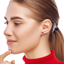 Load image into Gallery viewer, Glitter Heart Stud Earrings - Hypoallergenic
