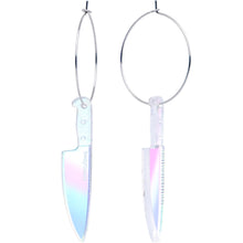 Load image into Gallery viewer, Acrylicious Knife Hoop Earrings
